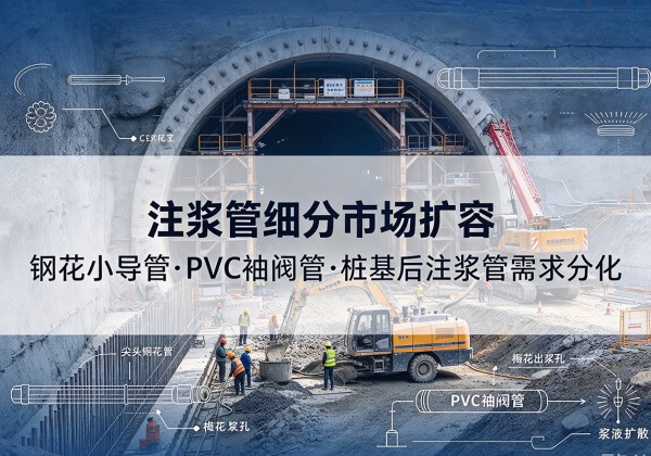 汝阳注浆管细分市场扩容，隧道钢花小导管、PVC 袖阀管、桩基后注浆管需求分化